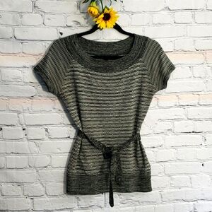 Alyx short sleeve sweater black grey white Sz S